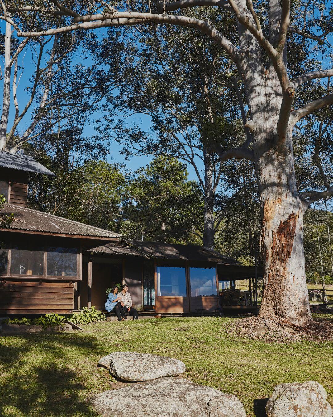 Two guests at Yarramalong Valley FarmStay