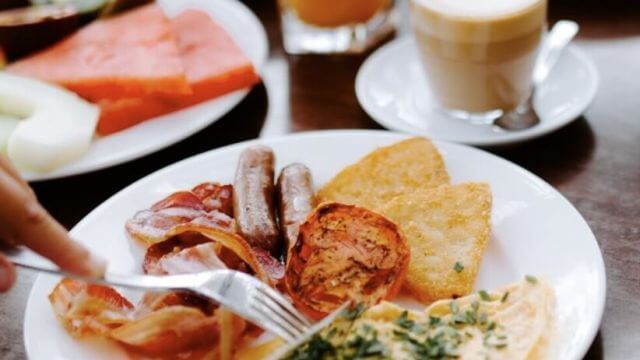 The plated up Crowne Plaza Locals Buffet Breakfast