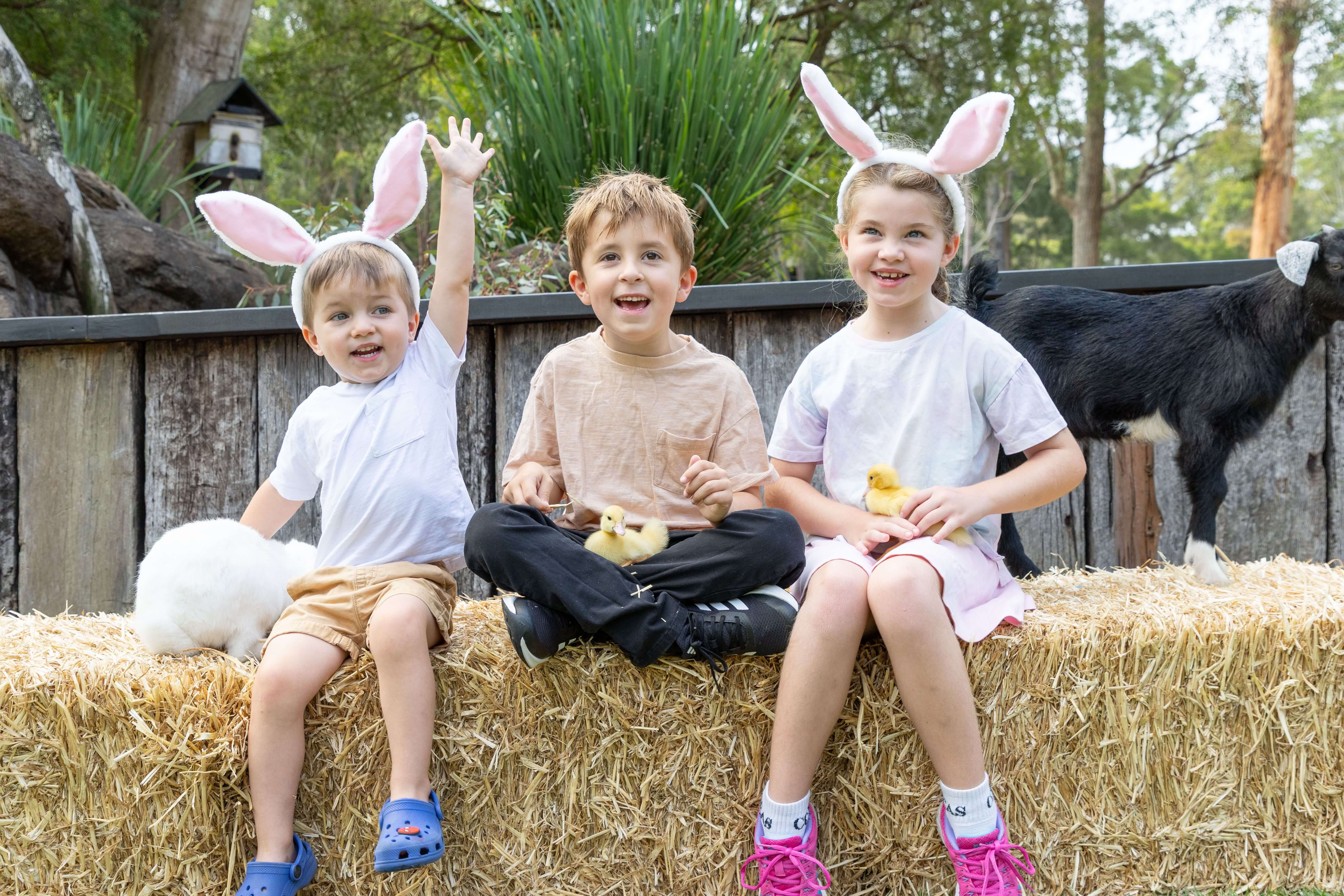 kids at easter